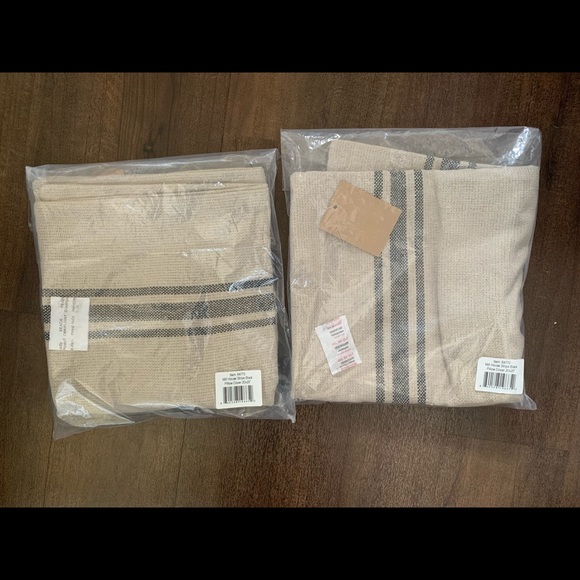 20x20 Neutral Cotton Stripe Pillow Covers - Picture 6 of 6